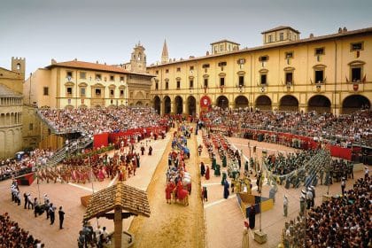 Giostra del saracino in piazza grande ad arezzo