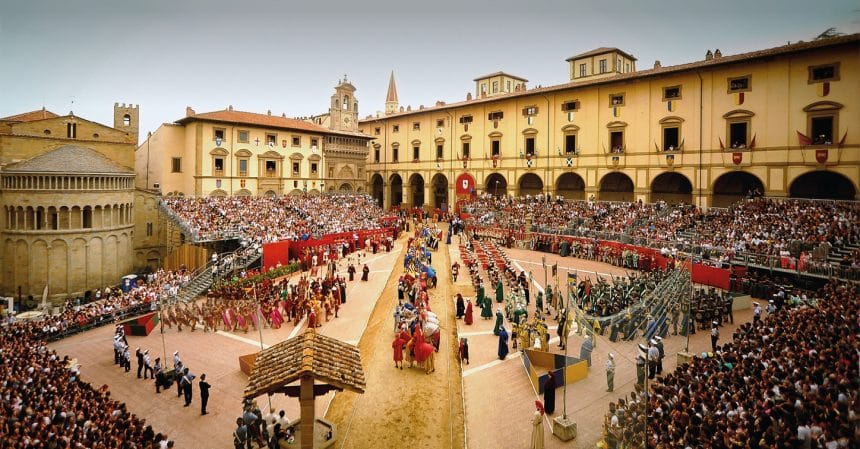 Giostra del saracino in piazza grande ad arezzo