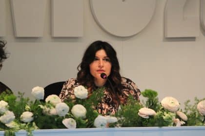 Giusy ferreri alla conferenza stampa di sanremo 2026