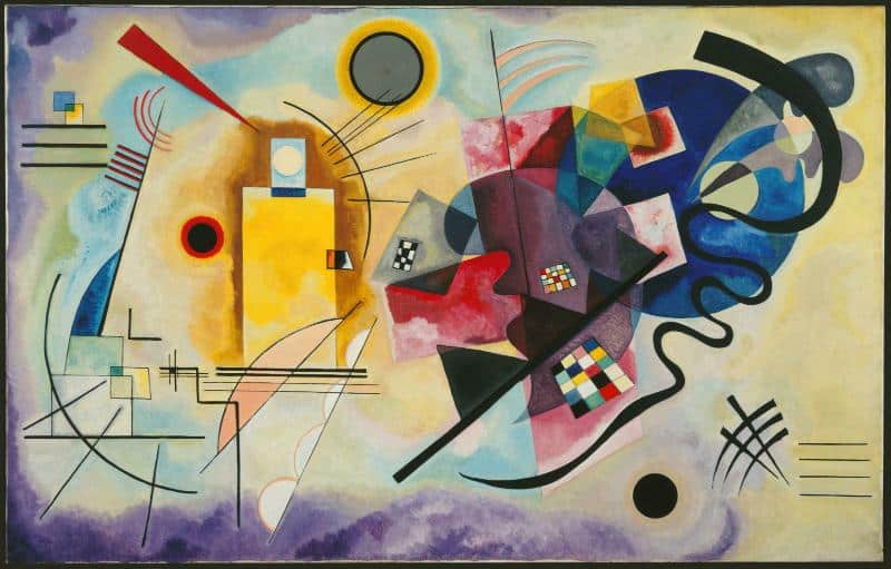 Vasilij kandinskij, giallo rosso blu, 1925