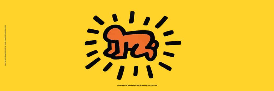 Keith haring: significato di radiant baby, barking dog e simboli Radiant baby di keith haring