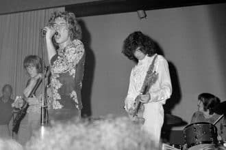 Led zeppelin al primo concerto del 7 settembre 1968 a gladsaxe