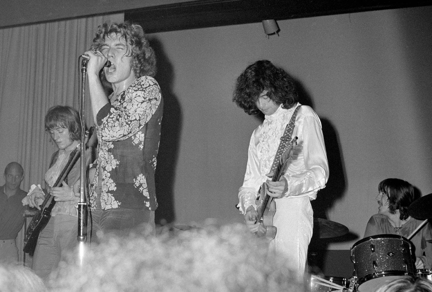 Led zeppelin al primo concerto del 7 settembre 1968 a gladsaxe