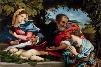 Opera di lorenzo lotto nella mostra ai musei reali di torino