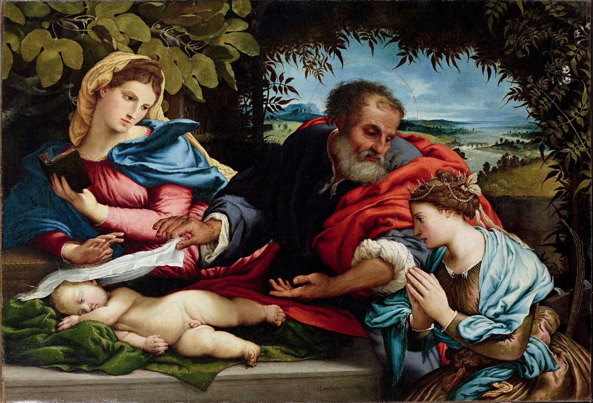 Opera di lorenzo lotto nella mostra ai musei reali di torino