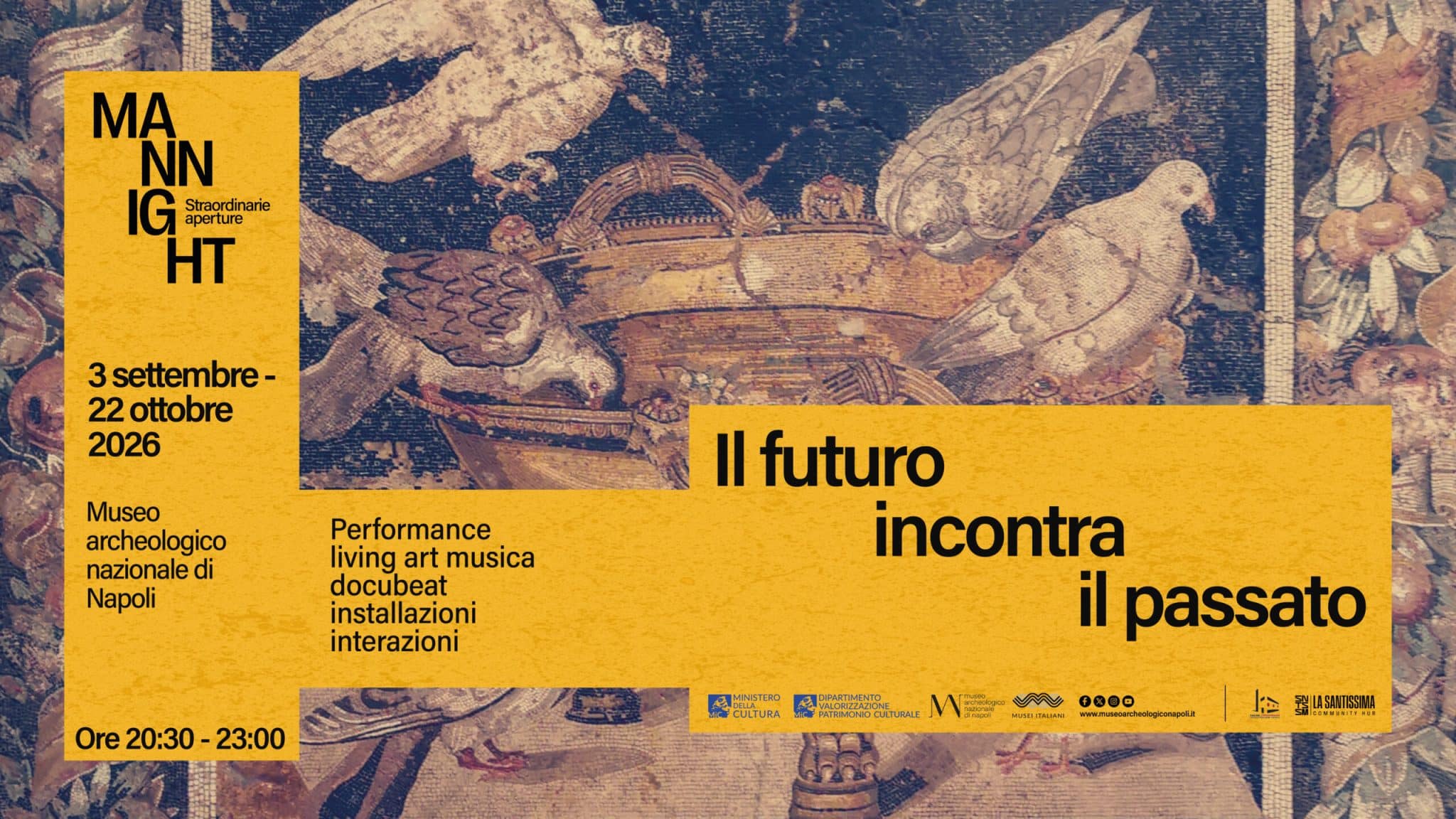 Mannight 2026 al museo archeologico nazionale di napoli