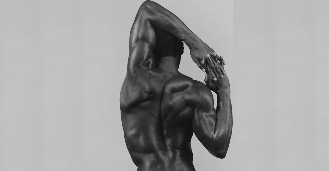 Particolare di derrick cross di robert mapplethorpe, mostra ara pacis