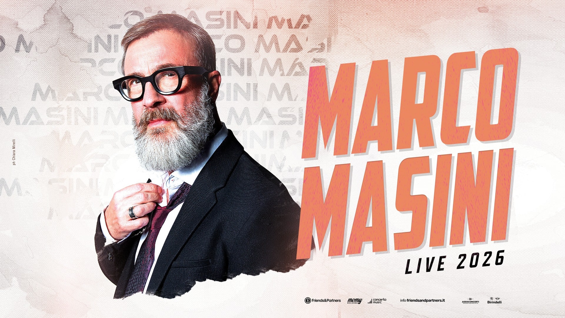 Marco masini live 2026, immagine ufficiale del tour