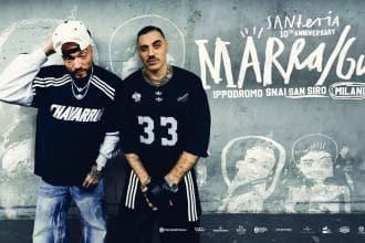 Marracash e guè a milano per santeria 10th anniversary