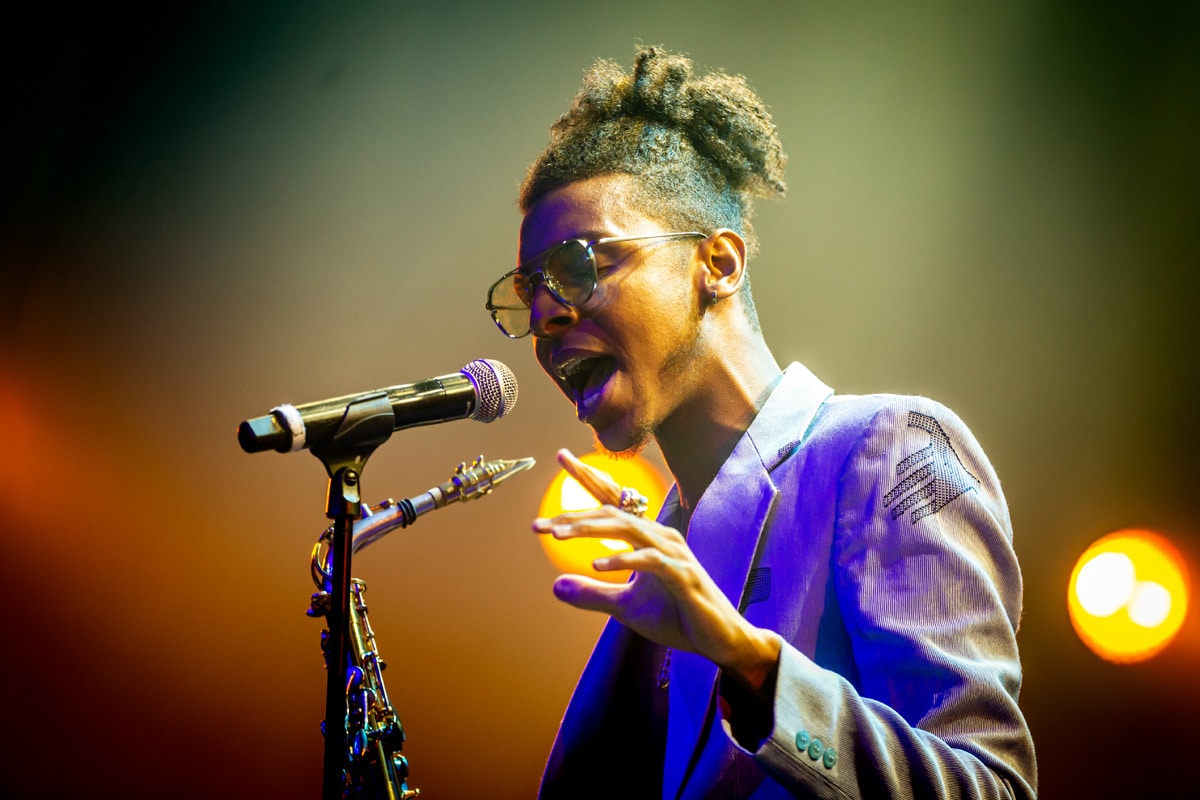 Masego durante un concerto