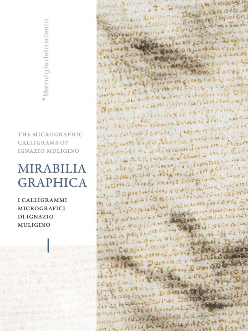 Mirabilia graphica al museo galileo, dettaglio di scrittura micrografica di ignazio muligino