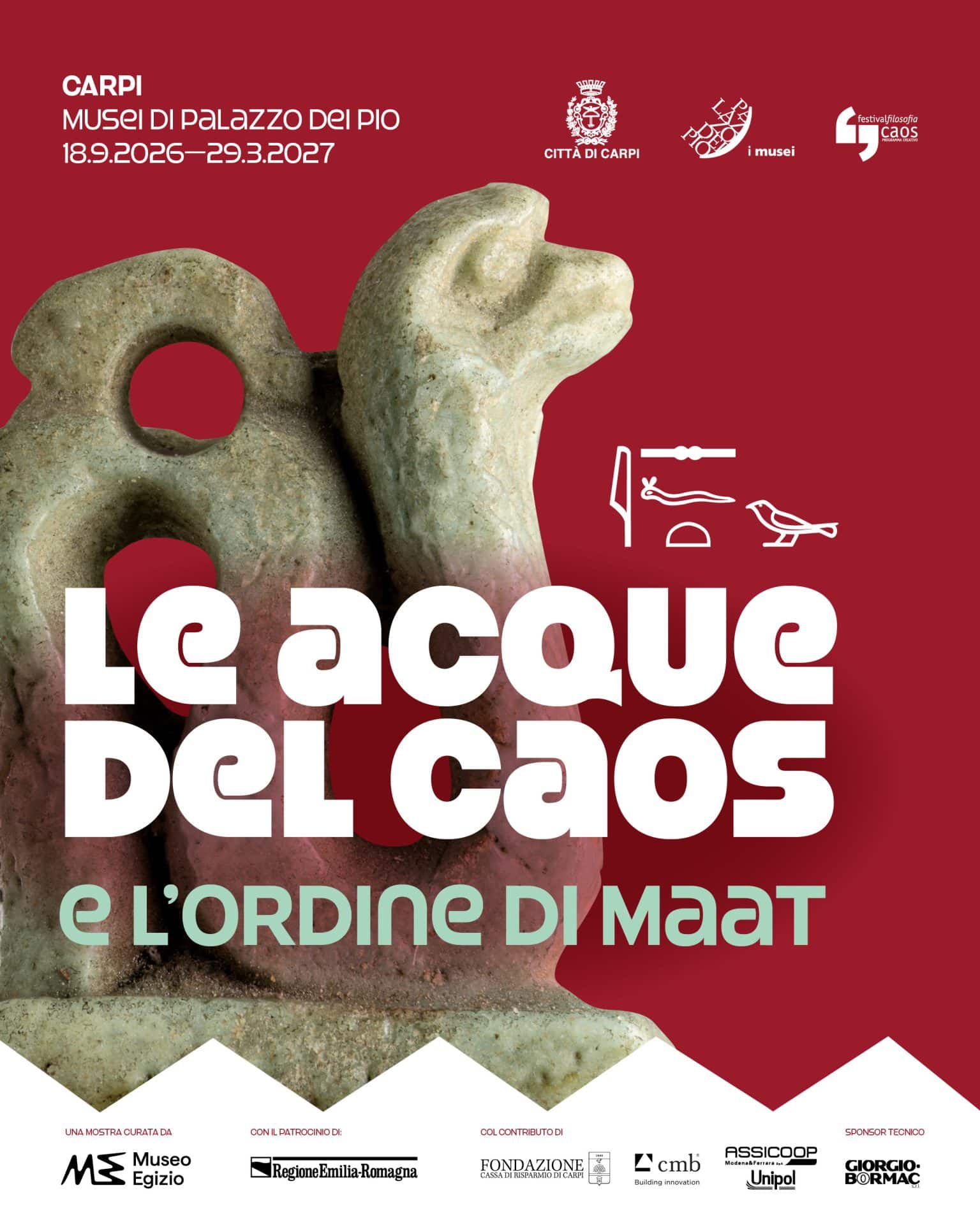 Le acque del caos e l'ordine di maat a carpi 2026