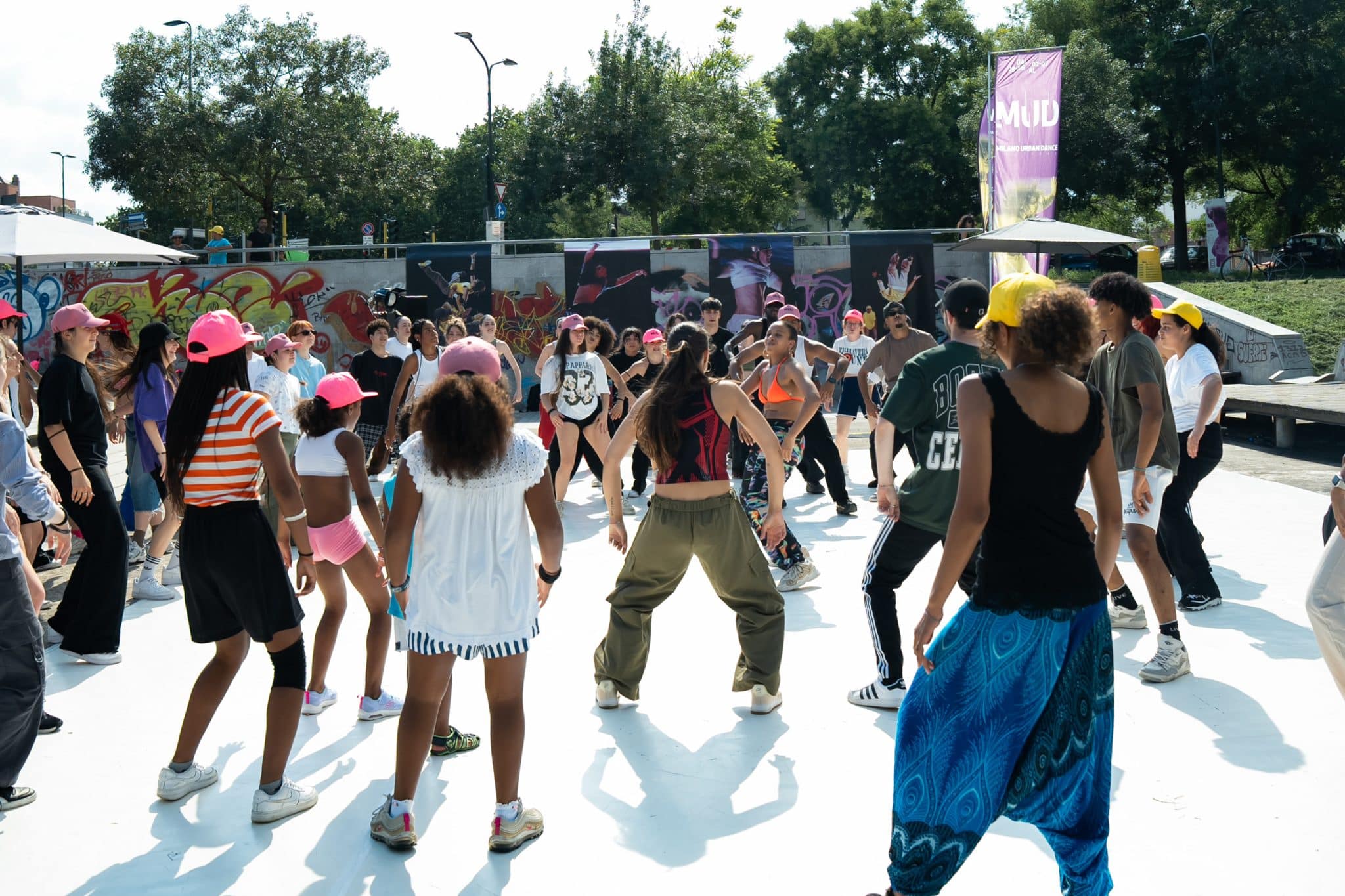 Lezione collettiva al milano urban dance festival 2026