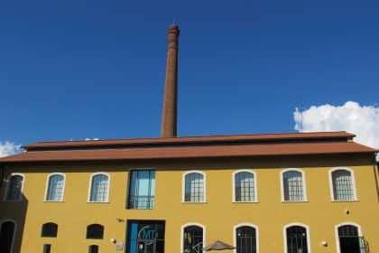 Ingresso del museo del tessuto di prato nella ex cimatoria campolmi