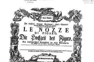 Frontespizio storico de le nozze di figaro di mozart