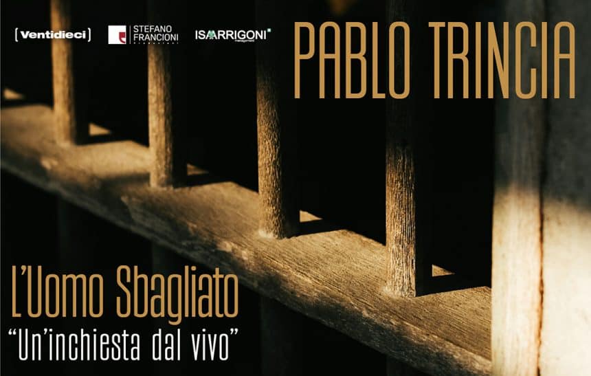 Pablo trincia in l'uomo sbagliato al teatro arcimboldi di milano