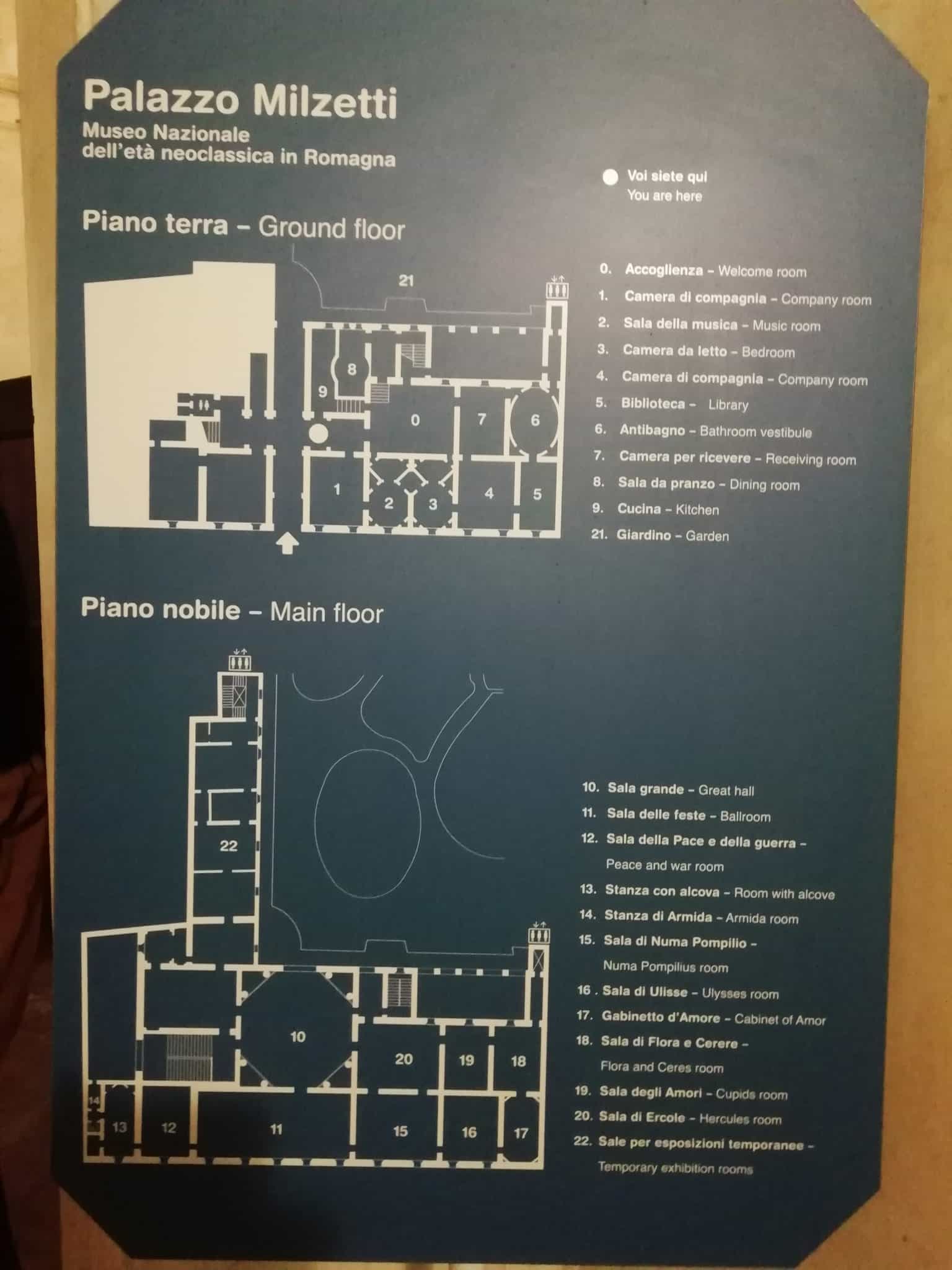 Interno di palazzo milzetti a faenza