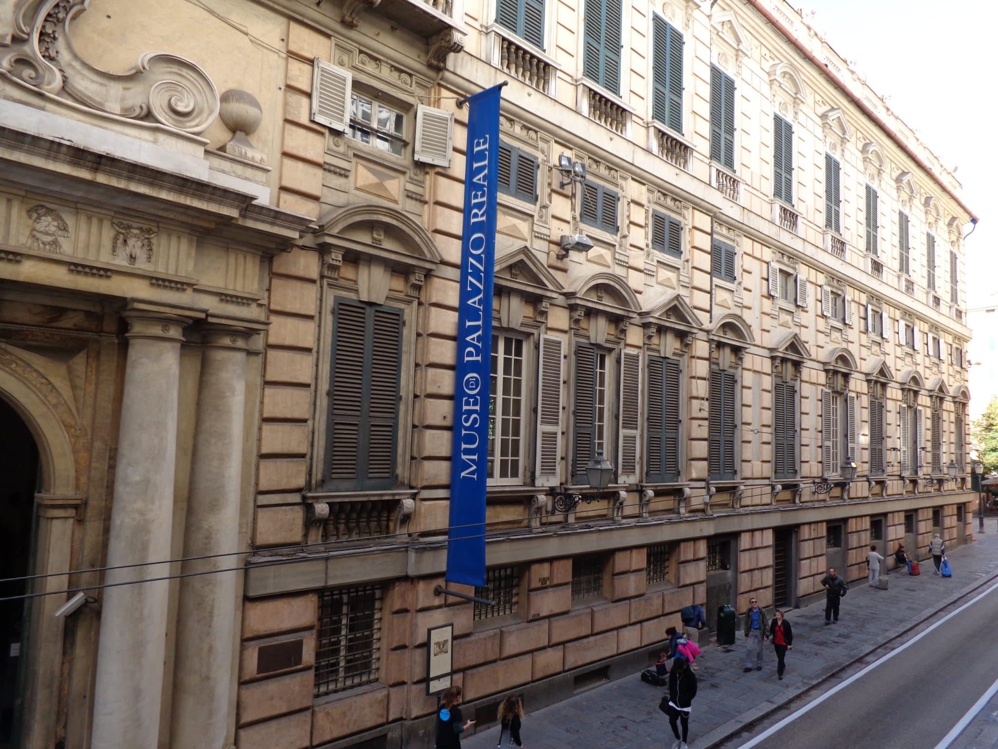 Facciata di palazzo reale a genova