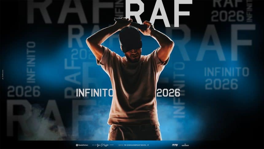 Raf infinito 2026, immagine ufficiale del tour