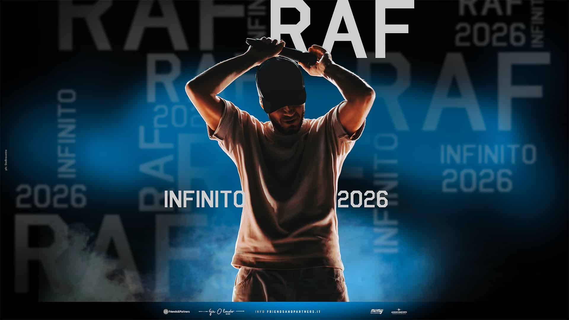 Raf infinito 2026, immagine ufficiale del tour