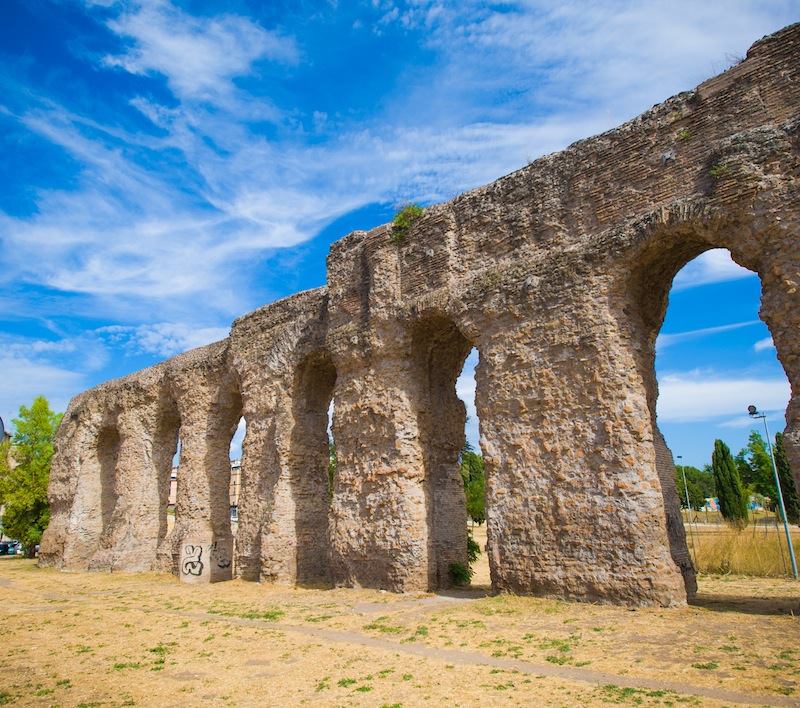 Acquedotti romani nell'area del quadraro, contesto del roma borgata festival 2026