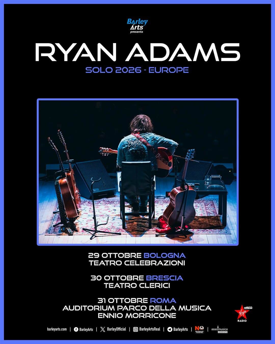 Ryan adams solo 2026 europe, date italiane