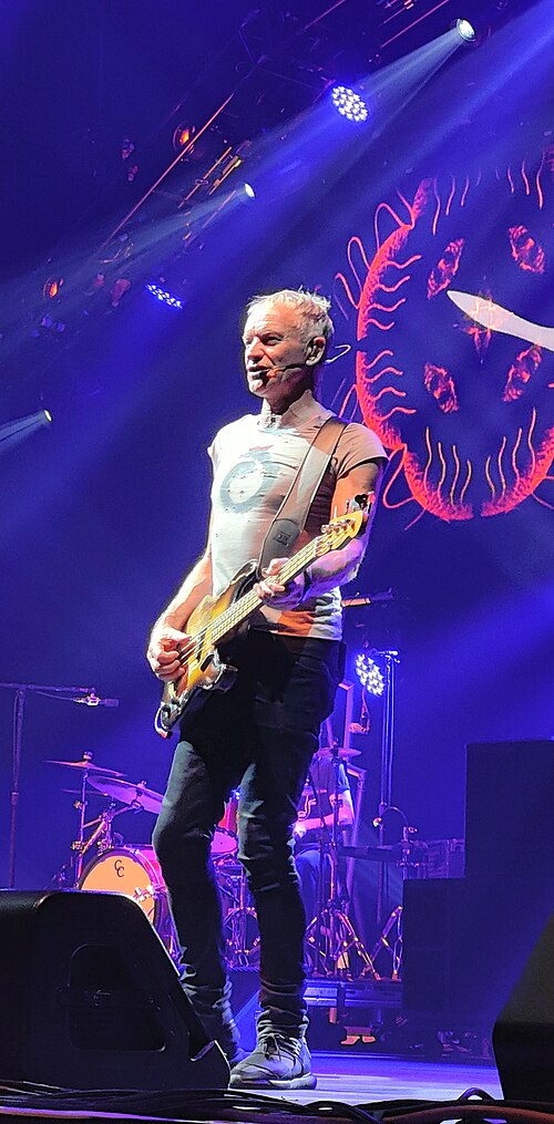 Sting durante un concerto nel 2023