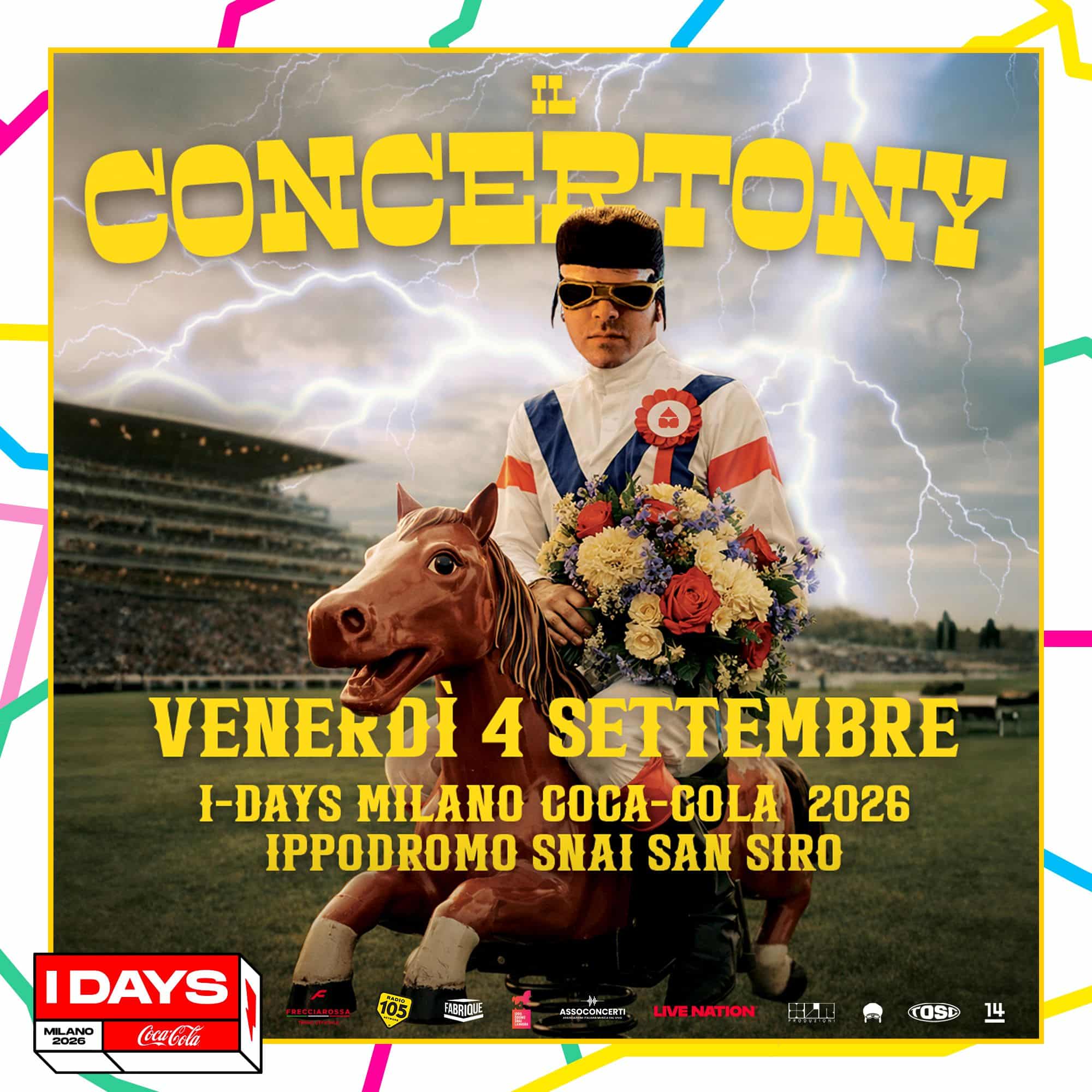 Tonypitony concertony milano 4 settembre 2026 agli i-days
