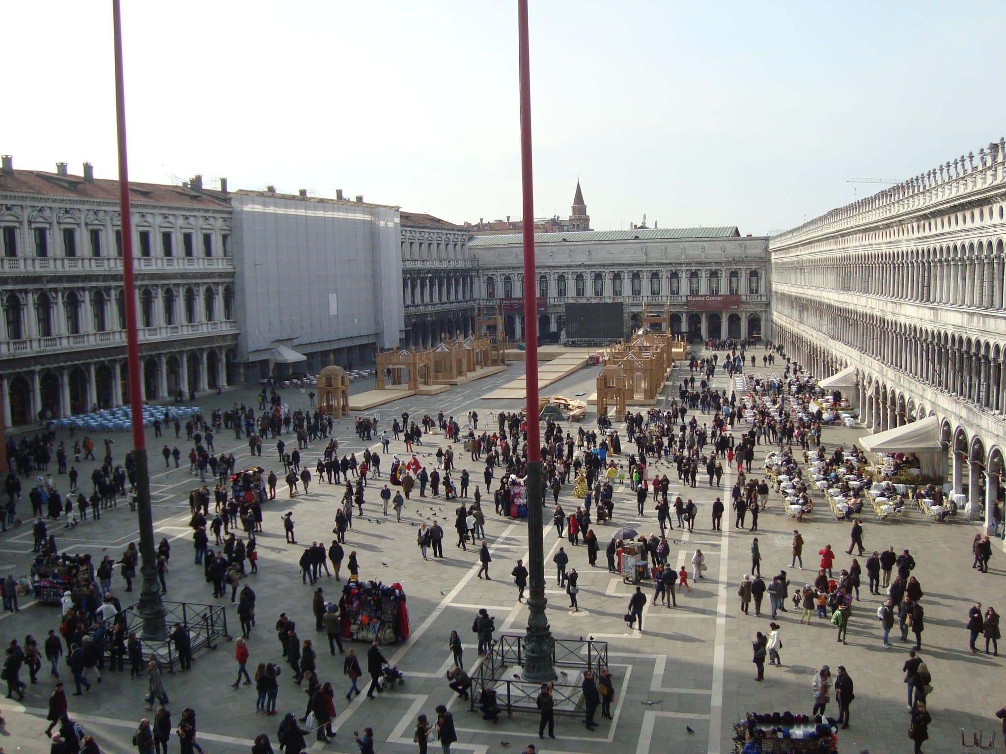 Turisti in piazza san marco a venezia