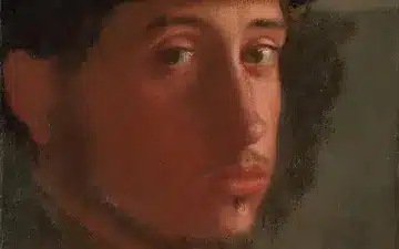Edgar degas, autoritratto del 1857-1858, collezione getty