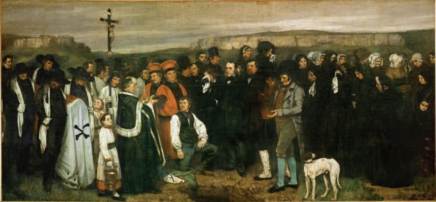 Gustave courbet, un funerale a ornans