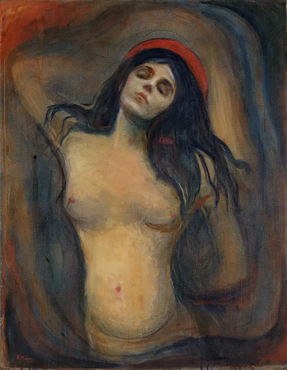 Madonna di edvard munch nella versione del national museum di oslo