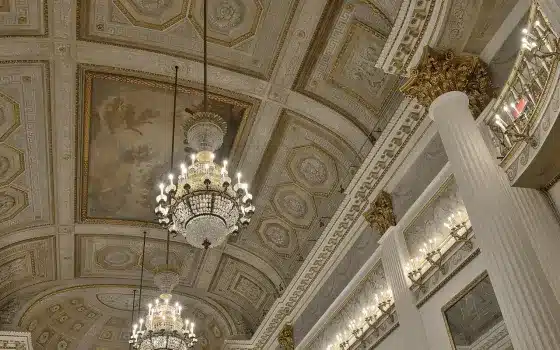 Sala da ballo dell'ala napoleonica del museo correr a venezia