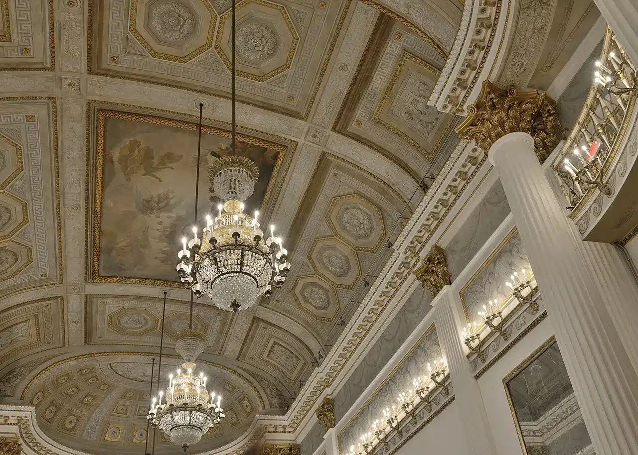Sala da ballo dell'ala napoleonica del museo correr a venezia