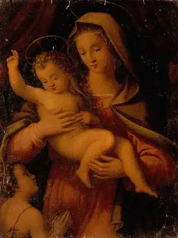 Madonna con bambino e san giovannino di niccolò betti, un'opera diversa da quella restaurata a scranton