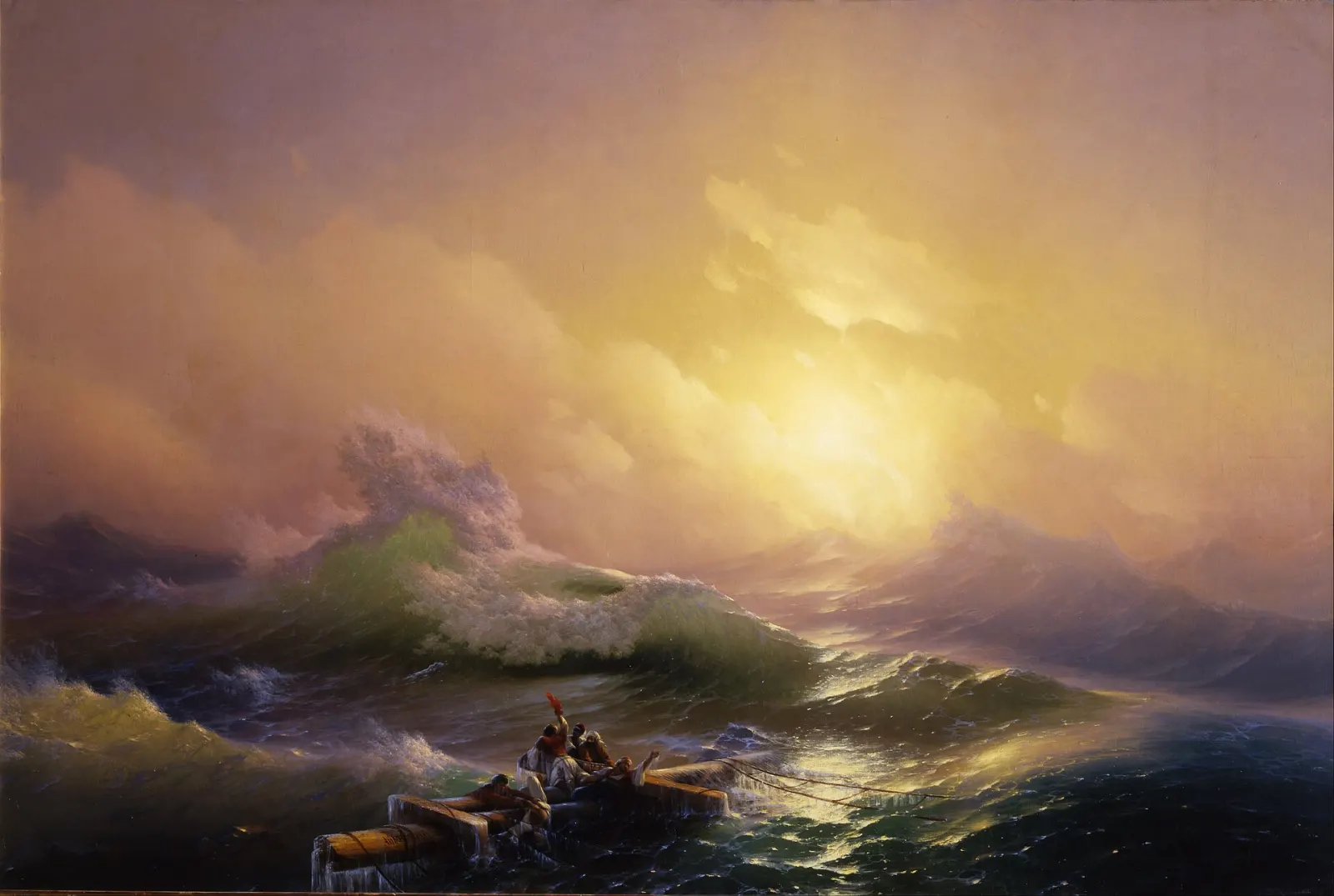 La nona onda di ivan aivazovsky, dipinto del 1850 restaurato nel 2026