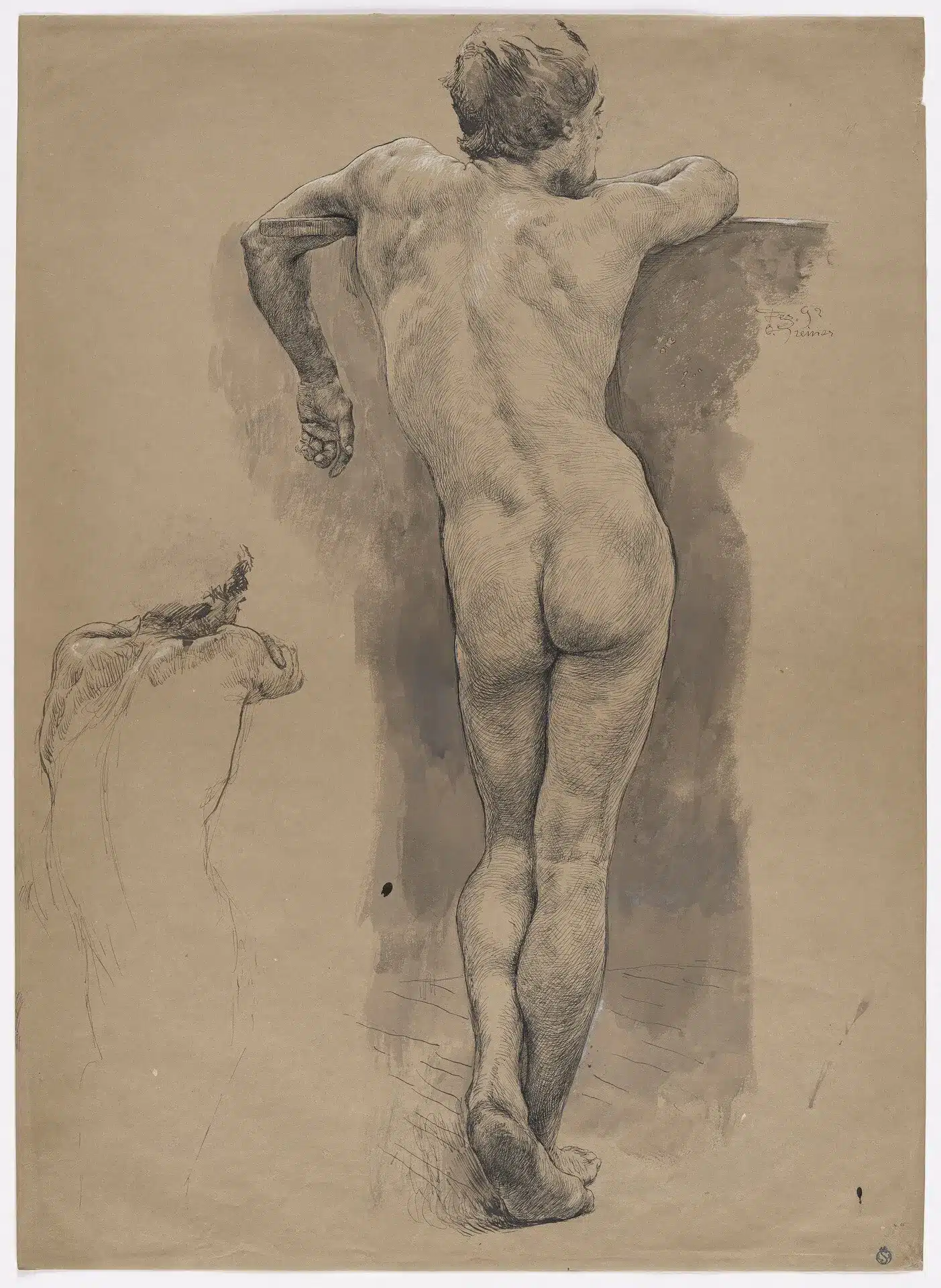 Disegno di otto greiner ritrovato nelle collezioni getty