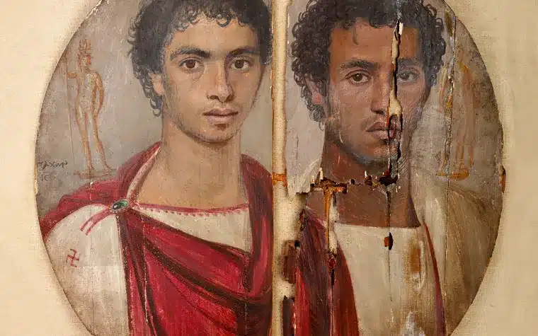 Tondo dei due fratelli: il restauro del fayum